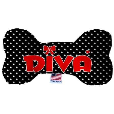 MIRAGE PET PRODUCTS Diva Stuffing Free Bone Dog Toy 8 in. 1389-SFTYBN8